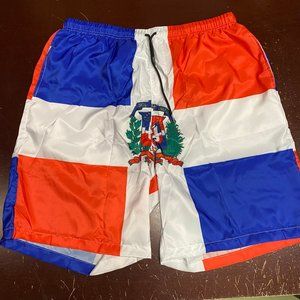 DR Mens Multicolor Dios Paria Libertad Classic Activewear Shorts Size 2XL